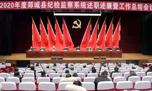 2020年度郯城县纪检监察系统述职述廉暨工作总结会议召开