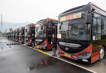 新线路开通！30辆海格纯电公交打通苏州新区“最后一公里” 