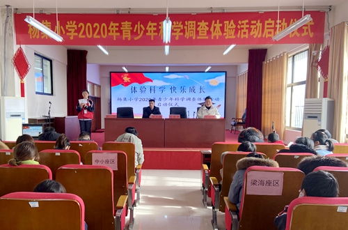 郯城县杨集小学青少年科学调查体检活动启动仪式