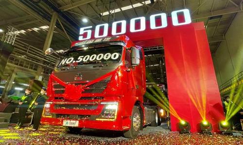 中国重汽年产销商用车突破50万辆