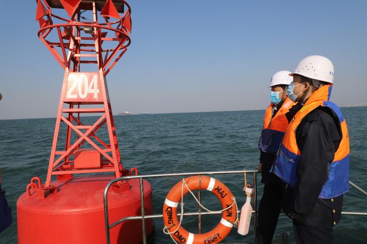 保障水上春运安全！青岛航标处开展联合巡检