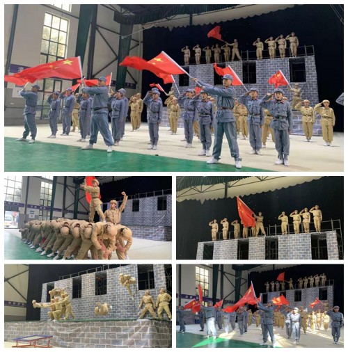 庆祝建党100周年 项城市杂技艺术学校行动表真情