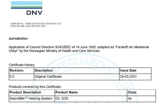 声佗牙骨传导听力系统取得CE认证 进一步加大海外市场布局