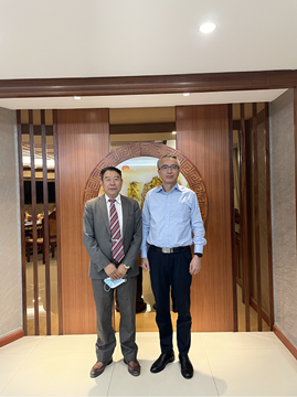 王福生会长拜会揭阳市委书记蔡朝林