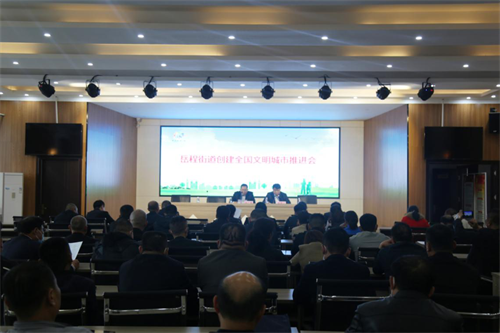 菏泽开发区岳程街道召开创建全国文明城市推进会