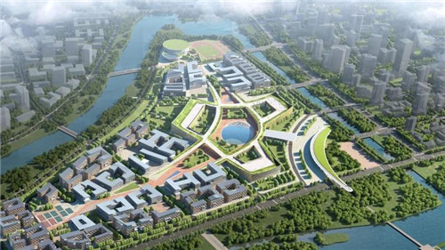 康复大学创新核二次结构完成约八成 已有16栋建筑单体封顶