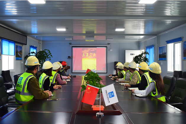 中建三局科创发展有限公司西部公司开展“党史学习进工地”系列活动