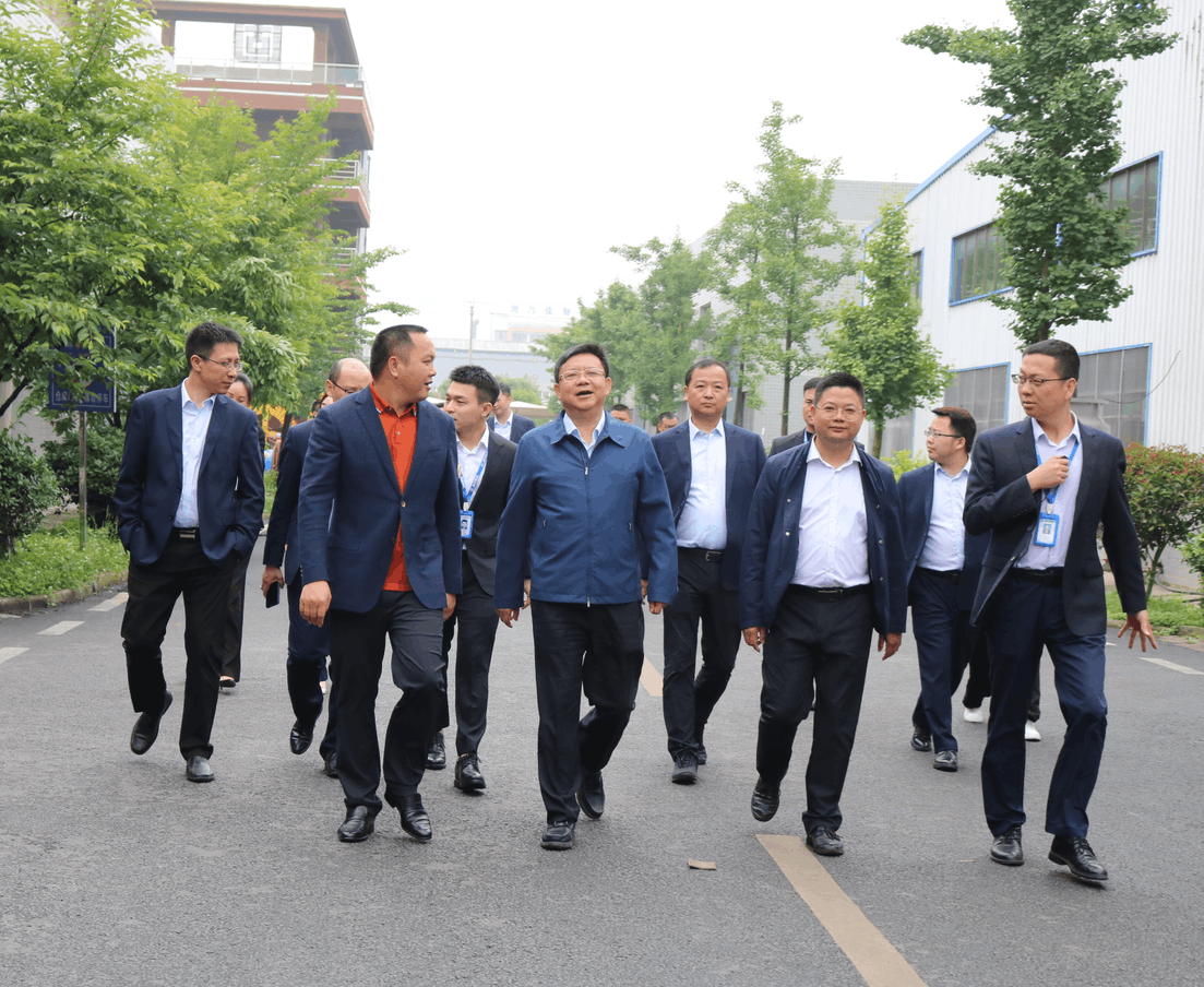 贵州银行总行行长许安一行莅临固达电缆集团调研