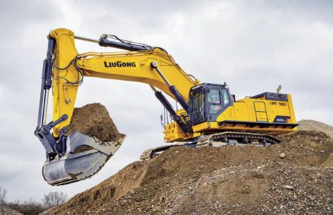 广西柳工大型挖掘机在海外上市