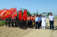 兰陵县磨山镇：开展防汛应急演练