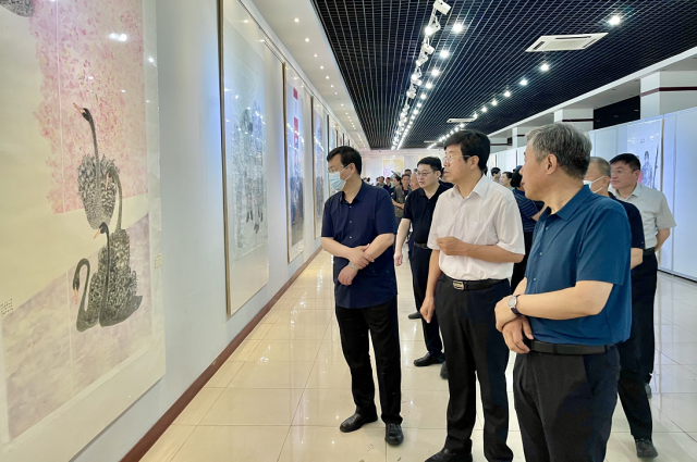 第五届德州大众艺术周启动暨庆祝中国共产党成立100周年—德州中国画作品展开幕