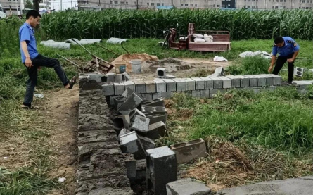 兰陵县南桥镇对违法建设零容忍