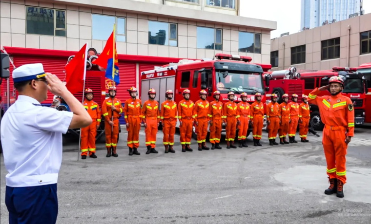 再出发 济宁消防救援队伍转战德州