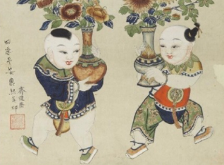 在苏州桃花坞，给门神配手机