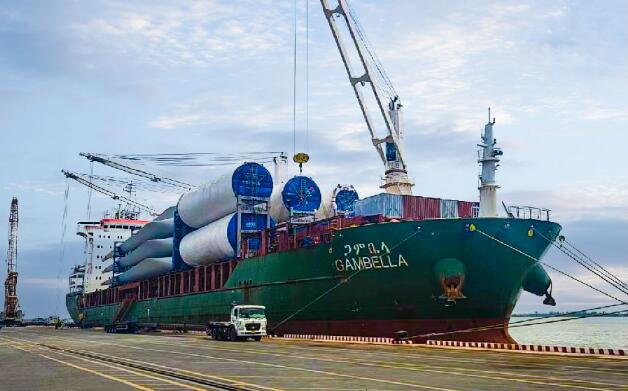 中国电建自主研发的风电塔筒双层海运技术填补国内空白