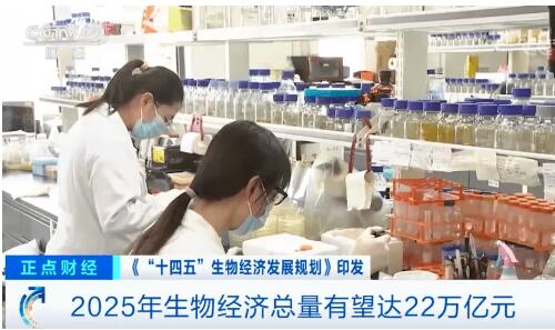 到2025年生物经济将成为推动高质量发展的强劲动力——中国首部生物经济五年规划出台