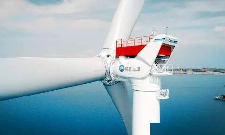 明阳智能抗台风半直驱海上机组下线