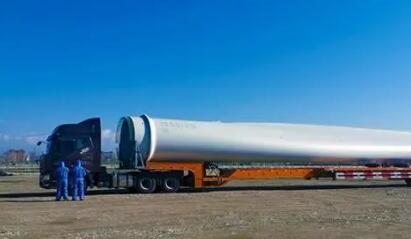 新疆霍尔果斯口岸前8月出口风电设备451车