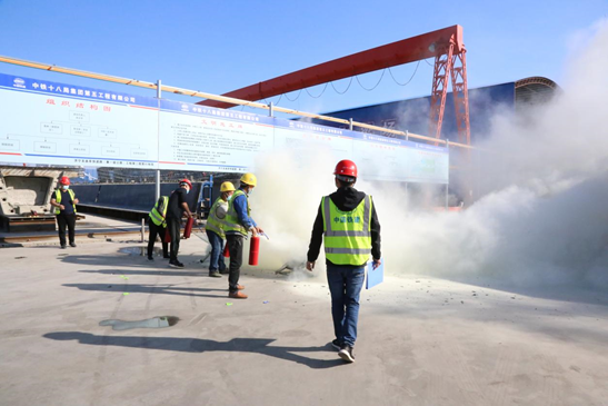 济曲十一标项目部组织开展消防安全演练