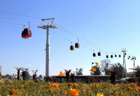 缅甸第一条由中国企业设计、制造的索道顺利竣工