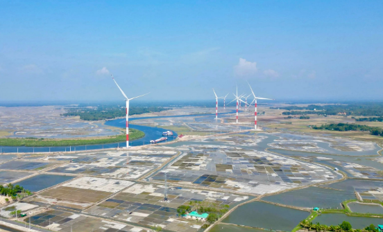 中企承建的孟加拉国首个大型风电场投产发电