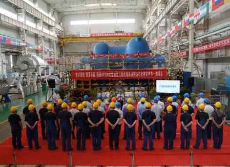 全球单线最大顺酐装置轴流压缩机组下线