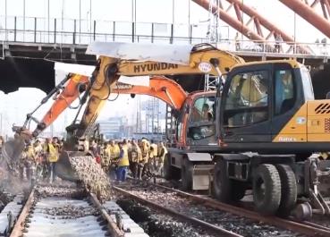 我国南北交通运输“大动脉”京广线河南段开展集中整修