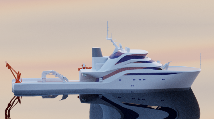 2000吨级海洋科考教学保障船在黄埔文冲开工