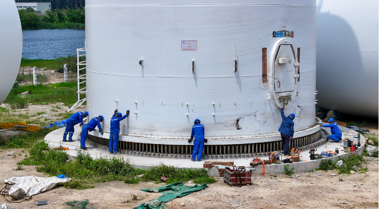 全球单机容量最大海上风电机组将在粤并网测试
