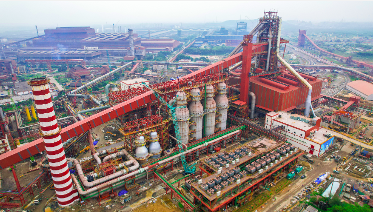 中国五矿设计供货的世界新建最大高炉在印度点火投产