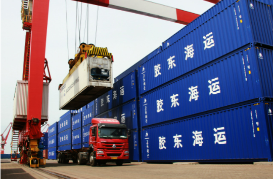 中韩多式联运（威海-仁川）整车运输再次起航