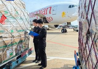 国内首条金砖城市跨商空运专线两年出口突破3000万件