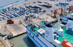 2026年春节假期琼州海峡单日车辆运输量突破4万台次