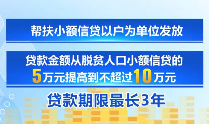四部门调整优化脱贫人口小额信贷为帮扶小额信贷