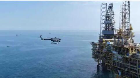 我国海上油田首次实现无人机规模化作业