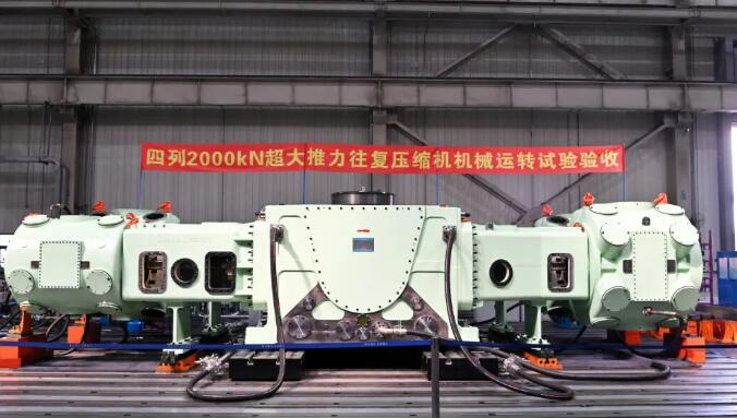 再突破！全球首套2000kN超大推力往复压缩机研制成功