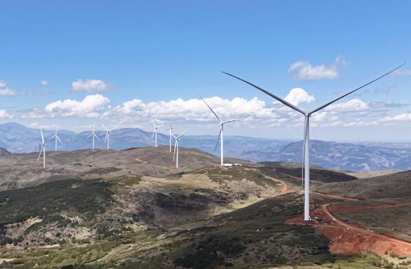 我国单机容量最大的高原山地风电项目全容量投产