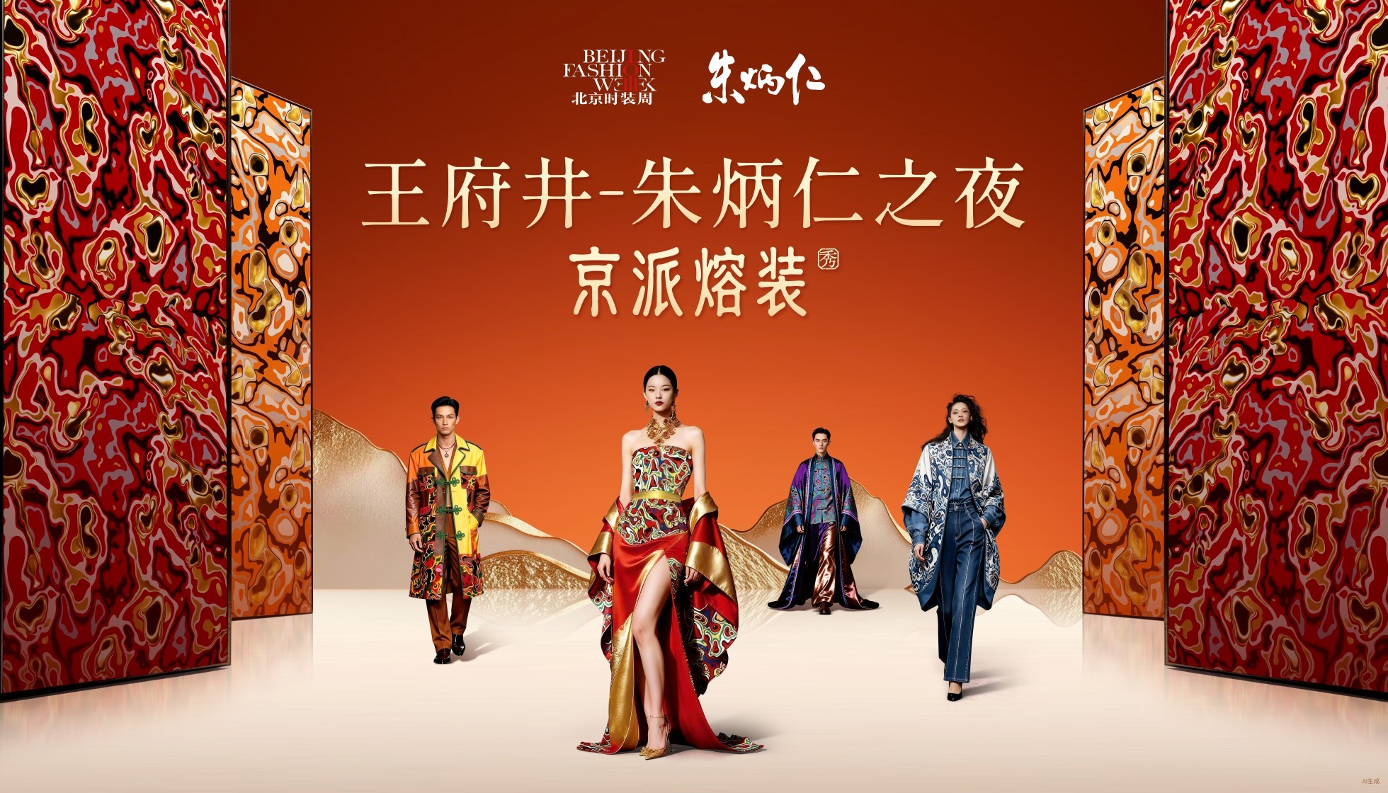 朱炳仁“京派熔装”北京时装周王府井首秀  以“熔装三部曲”探索东方高定的当代路径