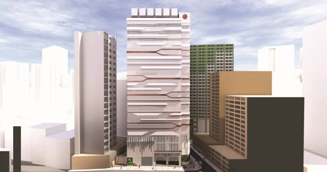 万国数据香港一号数据中心主体大楼效果图