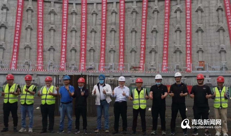 地铁11号线海大停车场主体封顶 比计划提前一个多月