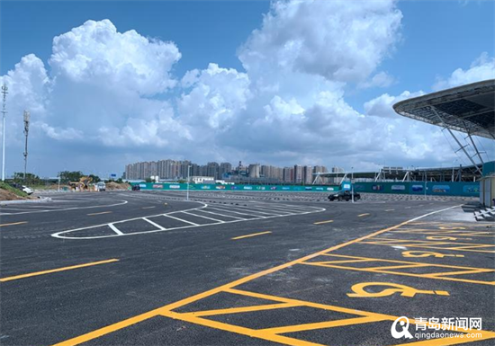 青岛火车北站胶东机场配套停车场启用 送机可在此中转地铁